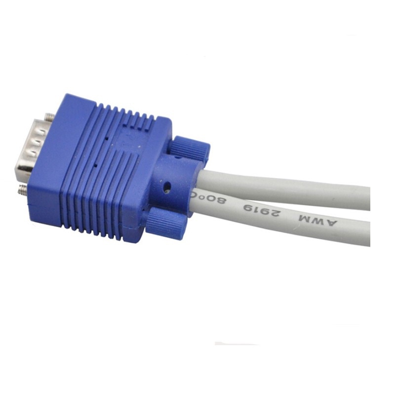 Cáp chia VGA 1 cổng ra 2 cổng màu: Trắng - Xanh