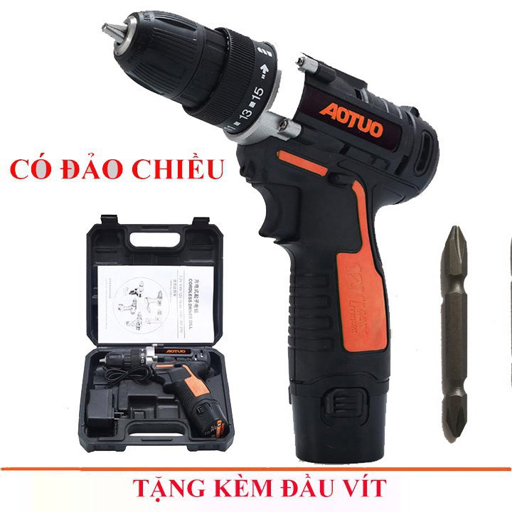 MÁY KHOAN BẮT VÍT CẦM TAY DÙNG PIN SẠC RỜI 12V AOTOU