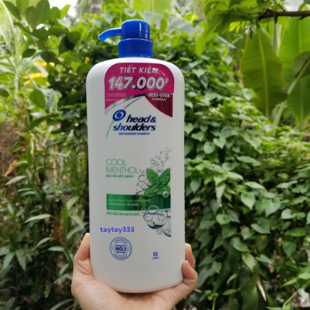 Dầu Gội Head&Shoulders Mát Lạnh Bạc Hà chai 1200ml