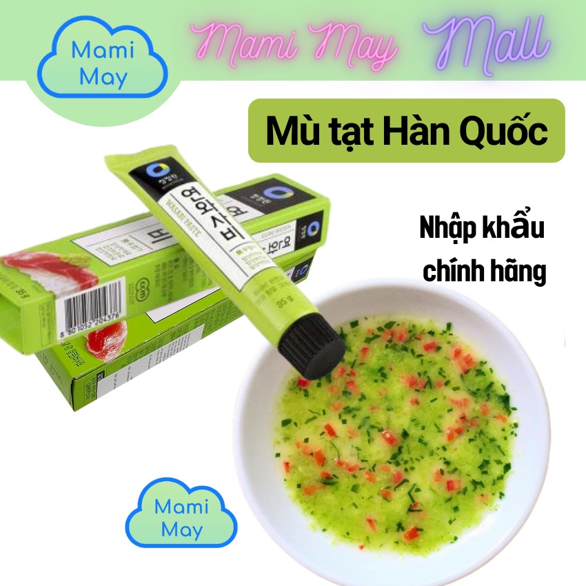 [Nhập Khẩu] Mù tạt WaSaBi xanh chuẩn Hàn chấm Hải Sản rất ngon - thơm cay an toàn - Thương hiệu lớn Hàn Quốc DAESANG 35g