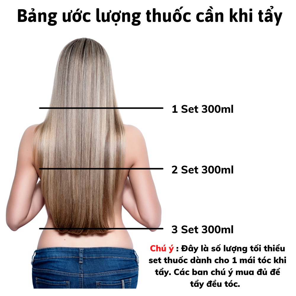 Thuốc tẩy tóc an toàn tại nhà , không gây rát da đầu , tóc lên tone sáng