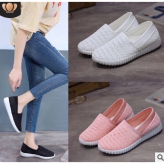 Giày slip on lưới