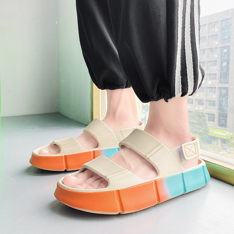 Dép sandal dép nữ Xăng đan Nữ Chống Trượt Màu Gradient Thời Trang JF352