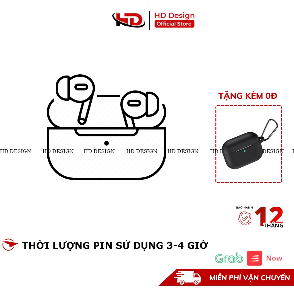 Tai Nghe Không Dây Bluetooth HD Pro , Tai Nghe Bluetooth - Định Vị - Đổi Tên - Bass Cực Hay - Pin Cực Trâu