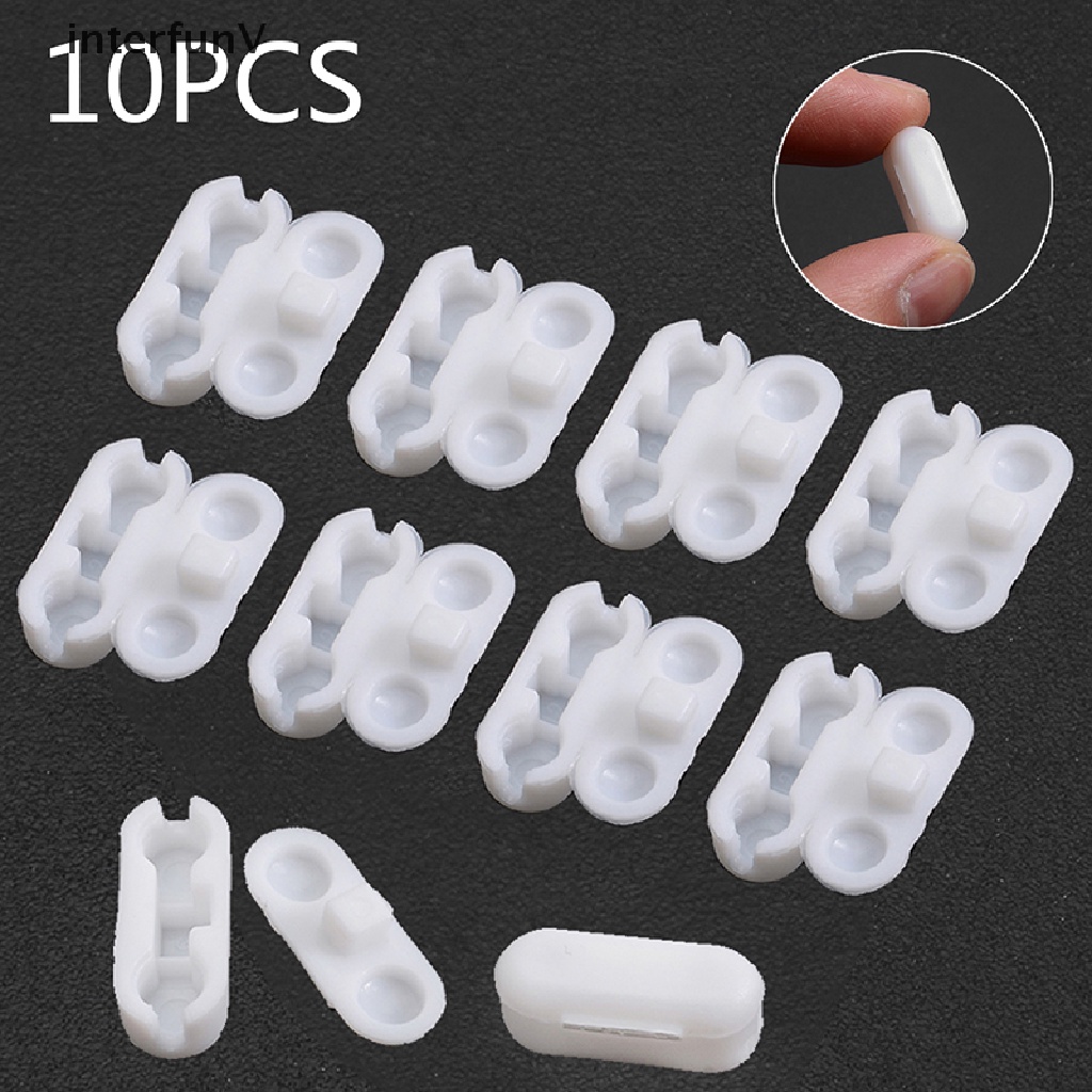 Set 10 Đầu Nối Rèm Cửa Dạng Lăn Bằng Nhựa Tiện Lợi