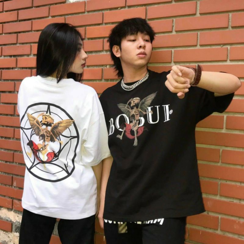 áo thun tay lỡ form rộng unisex - áo phông - áo cặp đôi