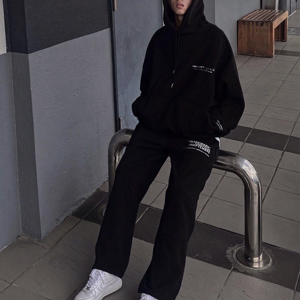 Áo Hoodie One&Ga Màu Đen