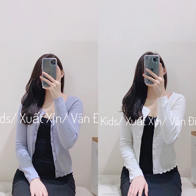 Áo len Cadigan Gu xuất Nhật dư xịn