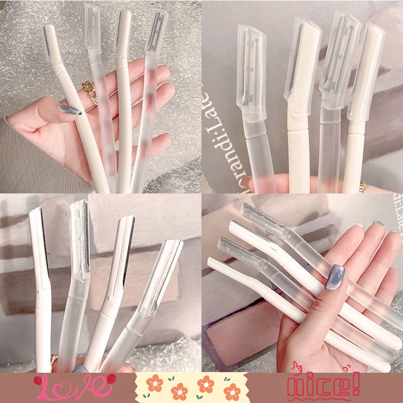 Máy tỉa lông mày bằng thép không gỉ / Máy tỉa lông mày trong suốt / Máy tỉa lông mày màu trắng / Máy tỉa lông mày an toàn cho người mới bắt đầu / Dụng cụ làm đẹp