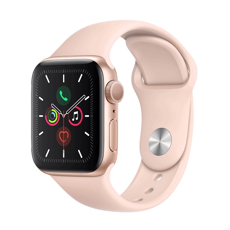 Dây đeo đồng hồ Apple 44/40mm cho Apple Watch 5/4/3/2/1 bằng silicon có khóa bằng thép không rỉ