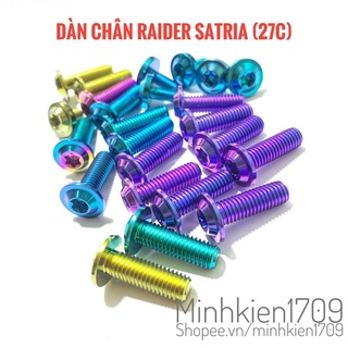 (GR5 XỊN) Combo ốc titan full dàn chân Raider Satria 150