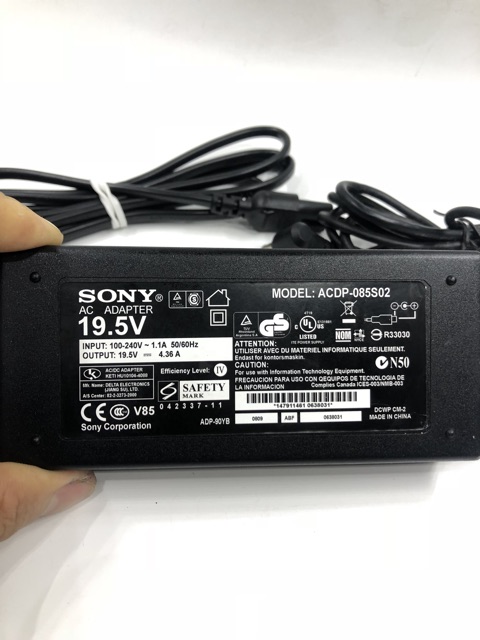 Adapter nguồn tivi sony 19.5V 4.36A chính hãng