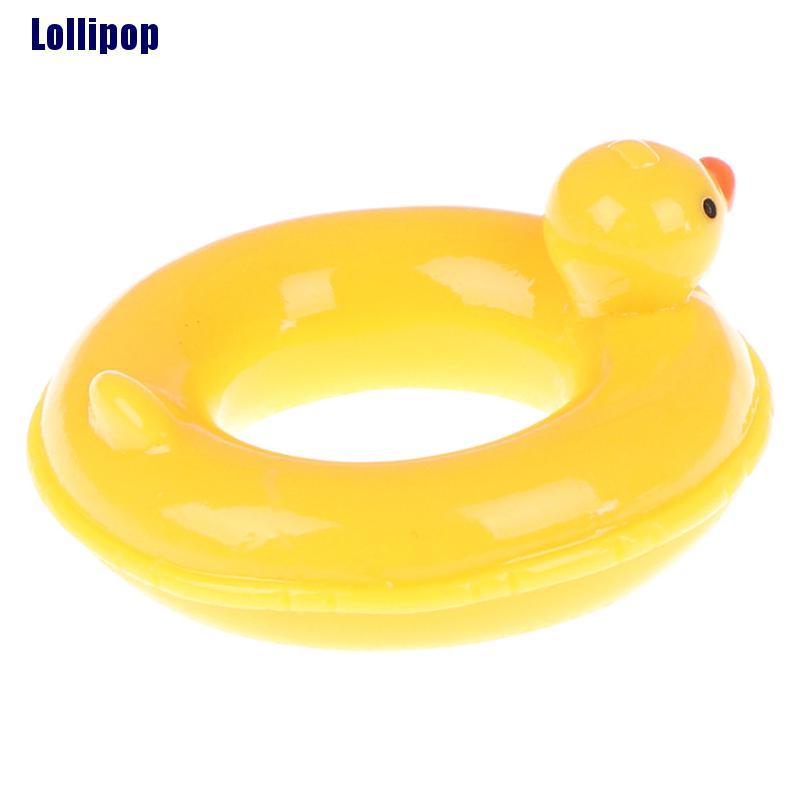 Mô hình chú vịt bơi lội tỉ lệ 1:6 1:12 dùng trang trí nhà búp bê