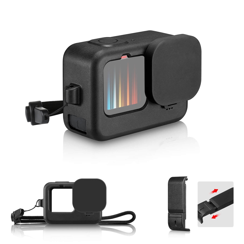 ỐP BẢO VỆ GOPRO 12 / 11 / 10 / 9 KÈM NẮP PIN SẠC PULUZ