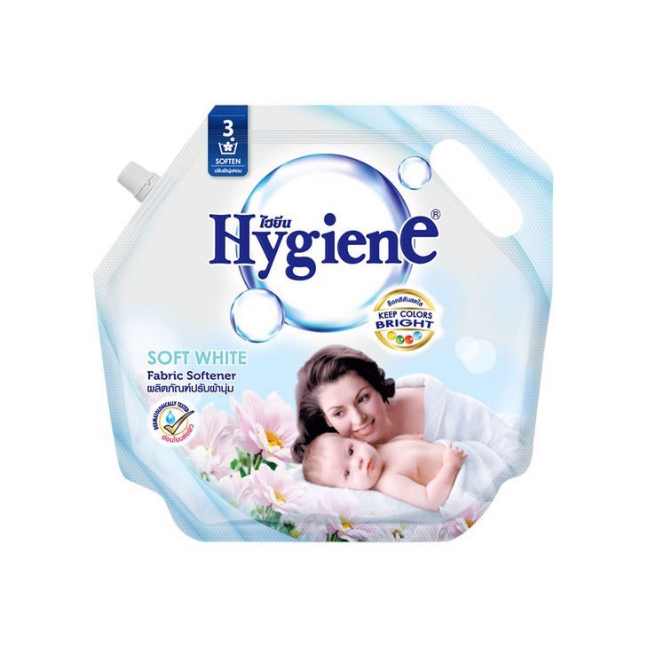 Nước xả vải siêu thơm, mềm mại Hygiene 1800ml &amp; 3500ml (Thái Lan)