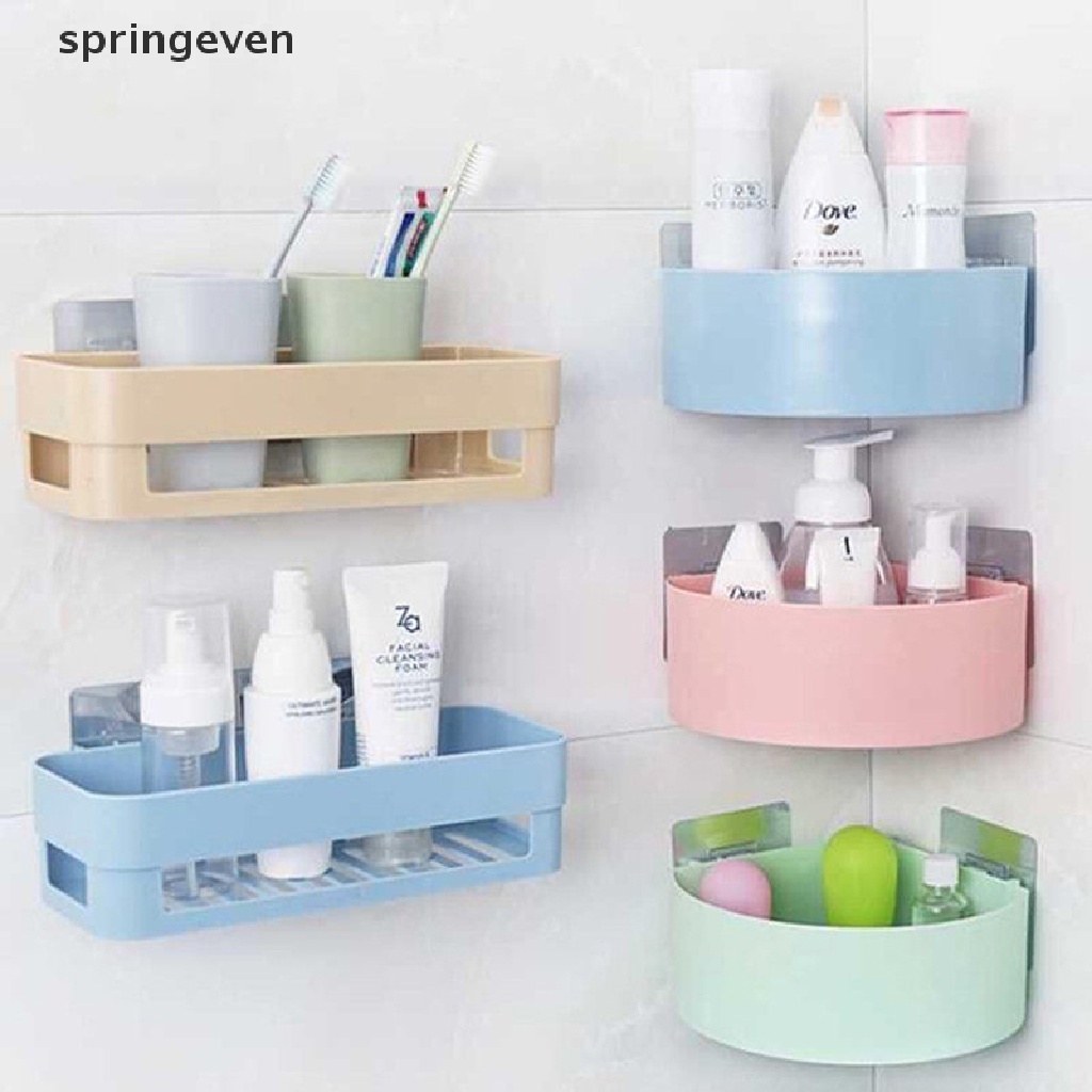 Kệ Đựng Đồ Dùng Gắn Góc Tường Tiện Dụng Cho Nhà Tắm