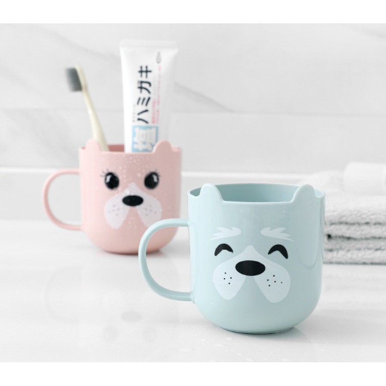 Ly cốc nhựa cho bé uống sữa, uống nước, đánh răng hoạt hình dễ thương