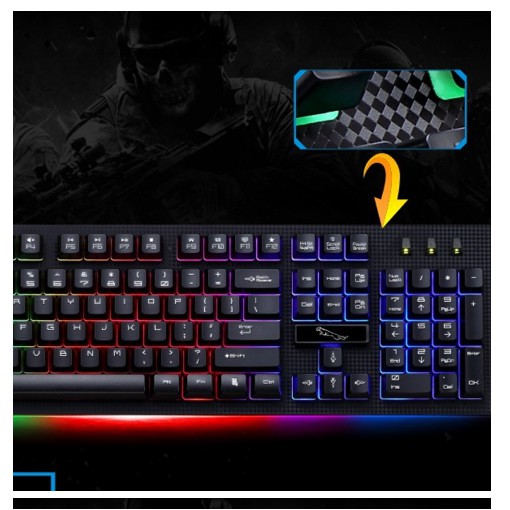 🎁Free Ship🎁 Bàn Phím Led 7 Màu Cực Đẹp 2018 G20 Có dây | BigBuy360 - bigbuy360.vn