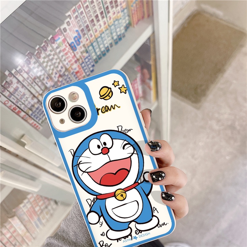 Ốp iphone cạnh vuông Do.r.ae.mon dream cho ip 6/8/7/plus/x/xr/xsmax/12 pro max/11pro max/13 pro max-nt036