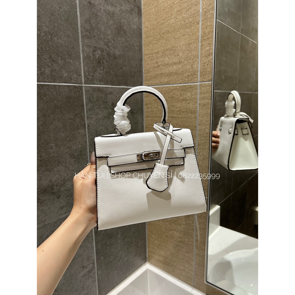 Túi H__M Da Lì Nữ Size 20cm , Dây Da Bản Nhỏ , Chất Da Lì, From Túi Cứng Cáp , - Ảnh Chụp Thật - Hân Anh Túi