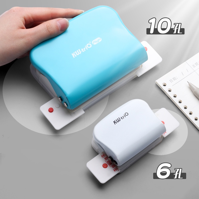 Dụng Cụ Bấm Lỗ Giấy 10 lỗ, các Khổ A4, A5, B5 Tiện lợi