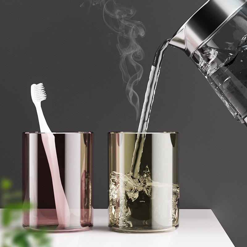 Kệ Để Cốc Bàn Chải Đánh Răng Dán Tường không cần khoan