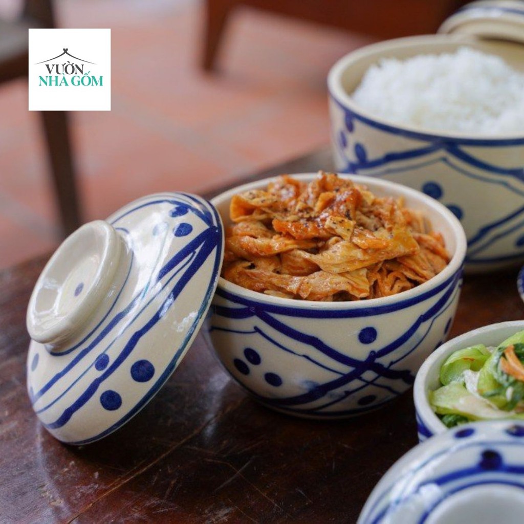 Thố gốm đựng thức ăn, Thố chưng gà ác, gốm lái thiêu, đựng cơm canh restaurant, đựng nghêu hấp xả, Ốc Thố- Vườn Nhà Gốm