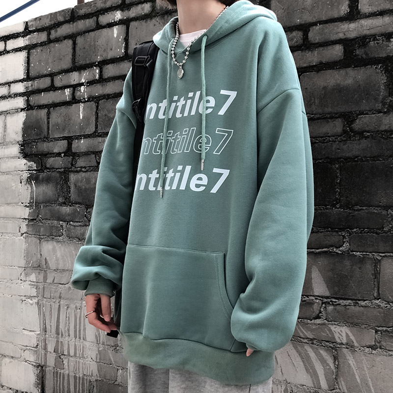 Áo hoodie họa tiết chữ tiếng anh thời trang Hàn