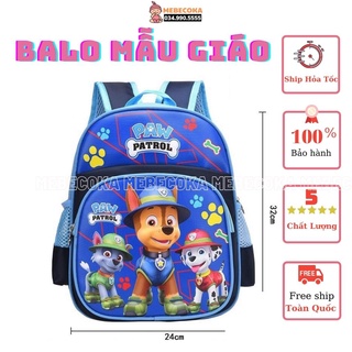 Balo cho bé ,Ba lô mẫu giáo nhà trẻ chú CHÓ CỨU HỘ loại CAO CẤP 2022