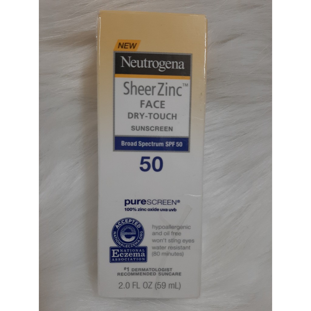 Kem chống nắng Neutrogena Sheer ZinC SPF 50