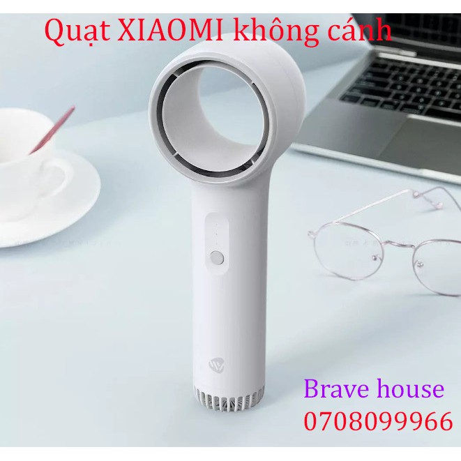 Quạt Không Cánh Cầm Tay Xiaomi Youpin Weiyuan Sạc USB Tiện Lợi Pin 10 Tiếng Thích Hợp Đi Học Đi Chơi