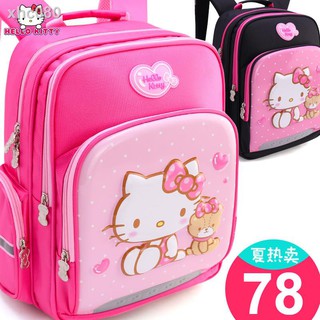 ✴Balo Đi Học Họa Tiết Hello Kitty Dễ Thương Cho Bé Gái Lớp 1-3-4