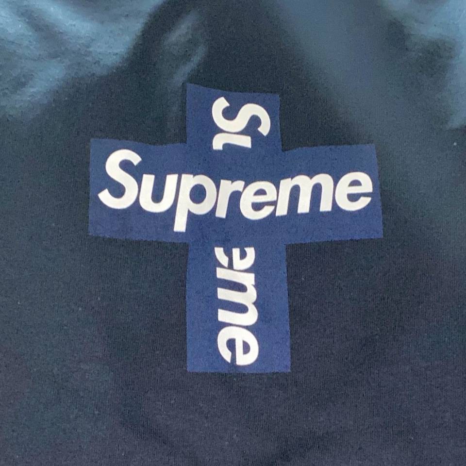 Supreme nam và nữ Áo phông nửa tay Supreme Cross Couple