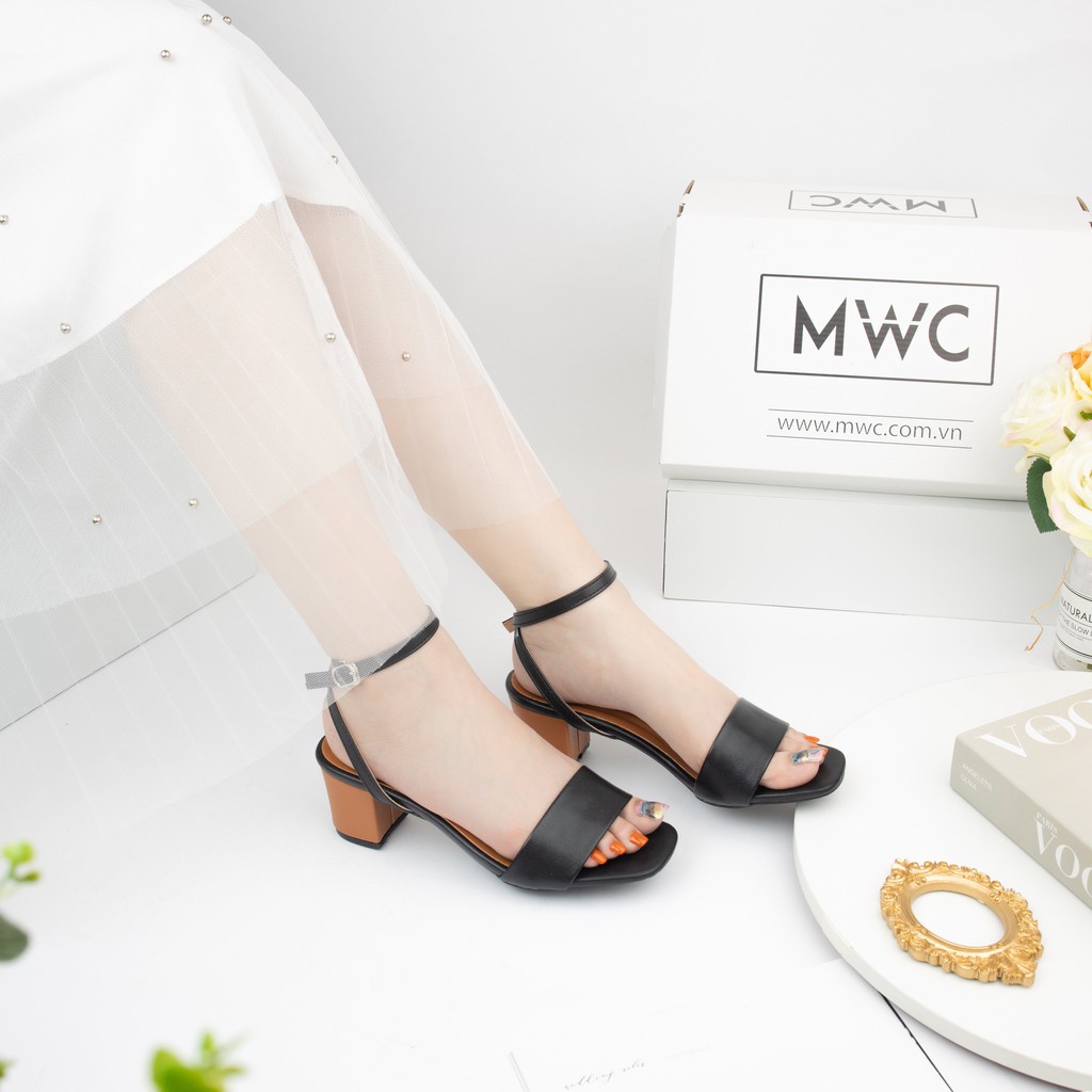 Giày Sandal Cao Gót MWC Đế Vuông 5CM Đơn Giản Thời Thượng NUCG-3821