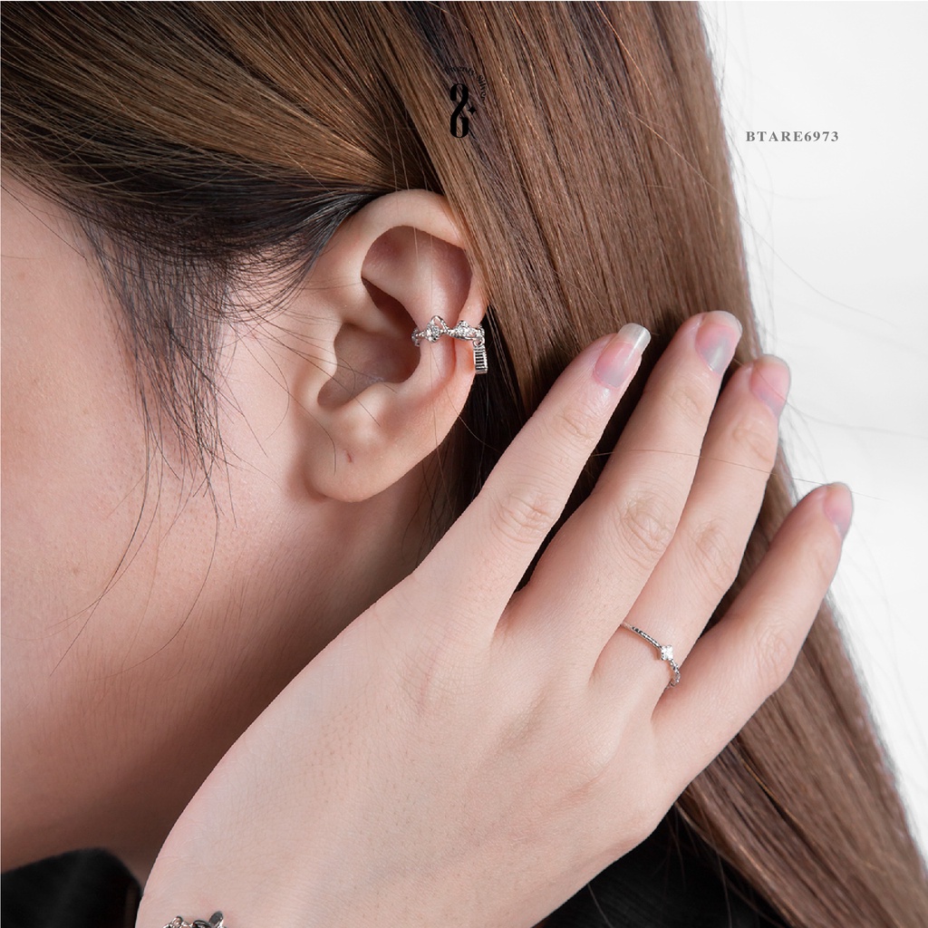Khuyên Tai Bạc Nữ S925 Noble BTARE6973. Bông Tai Bạc Nữ S925 20Silver