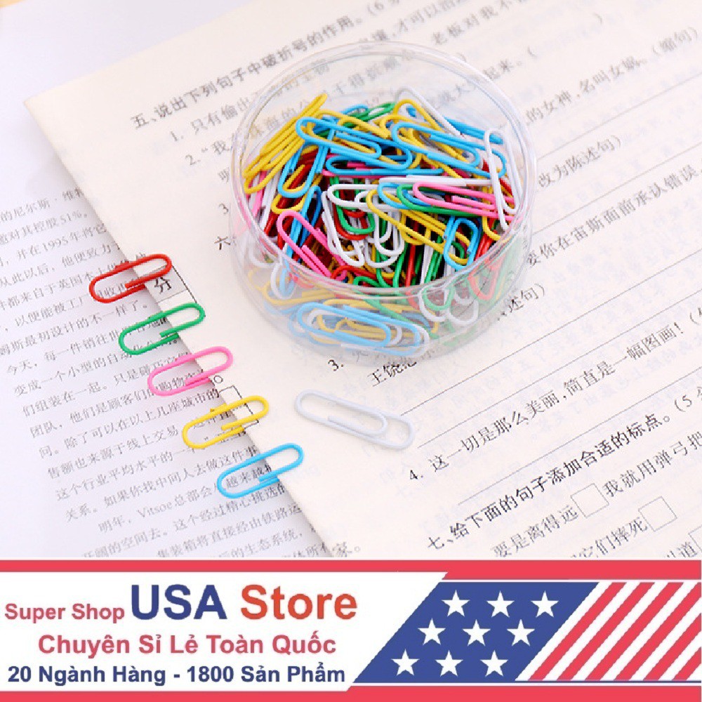 Set 70 Ghim Cài Văn Phòng Nhiều Màu
