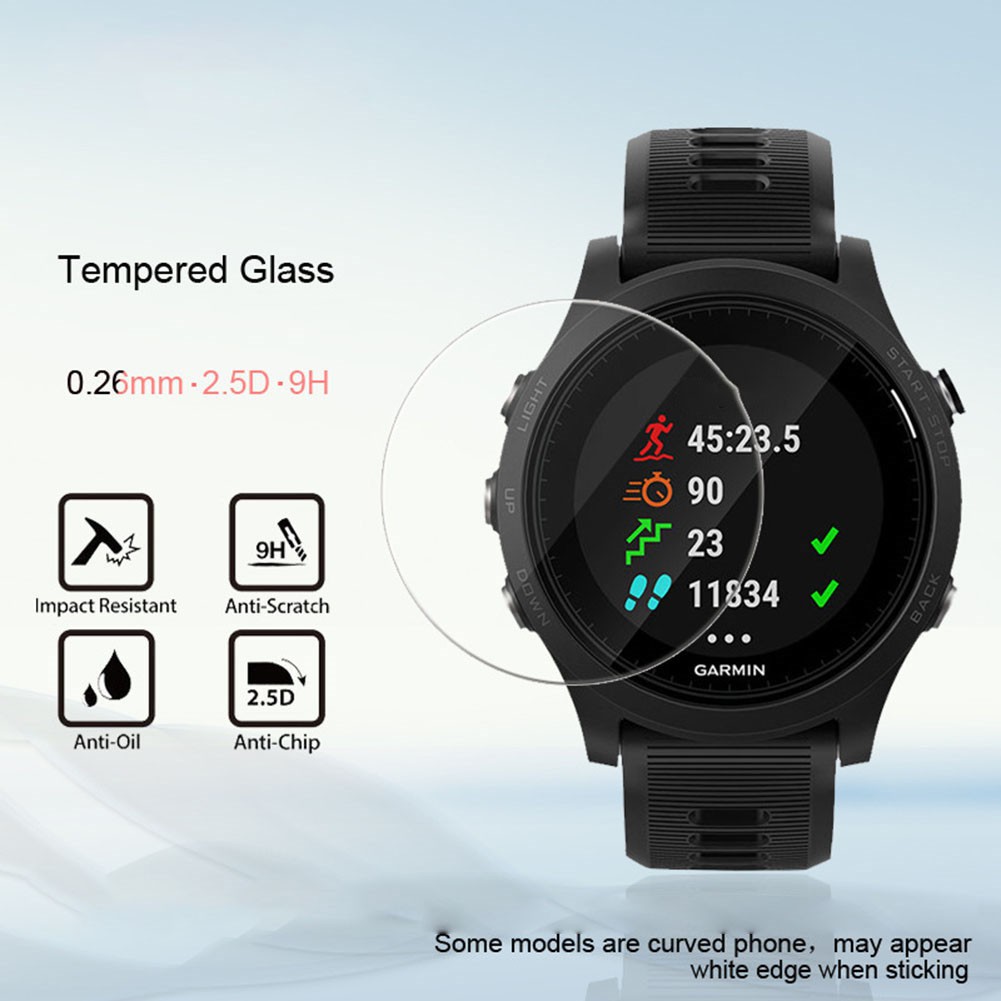 Miếng dán cường lực trong suốt bảo vệ mặt đồng hồ dành cho Garmin Forerunner 935