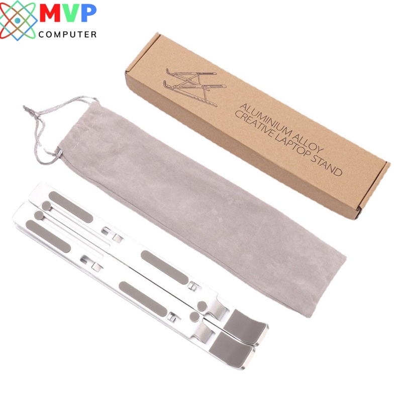Giá đỡ LAPTOP, MAC-BOOK, I-PAD bằng nhôm có thể điều chỉnh được độ cao, đế tản nhiệt kê laptop nhôm