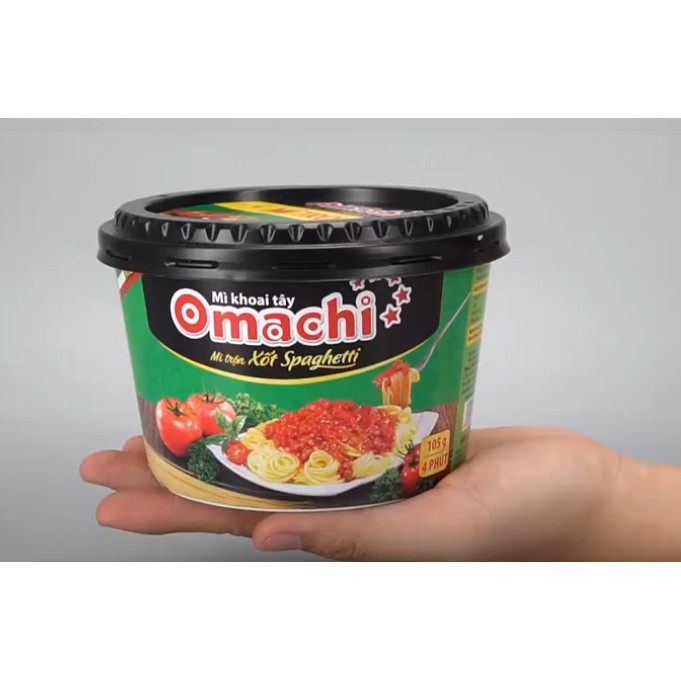 Thùng 12 hộp mì trộn omachi vị spaghetti 105g/hộp