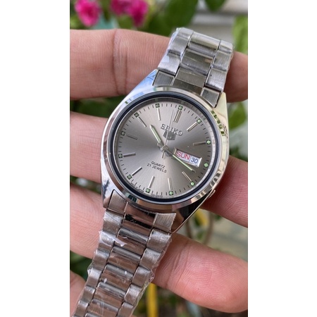 HCM Đồng hồ nam Seik0 5 Quazt máy Nhật
