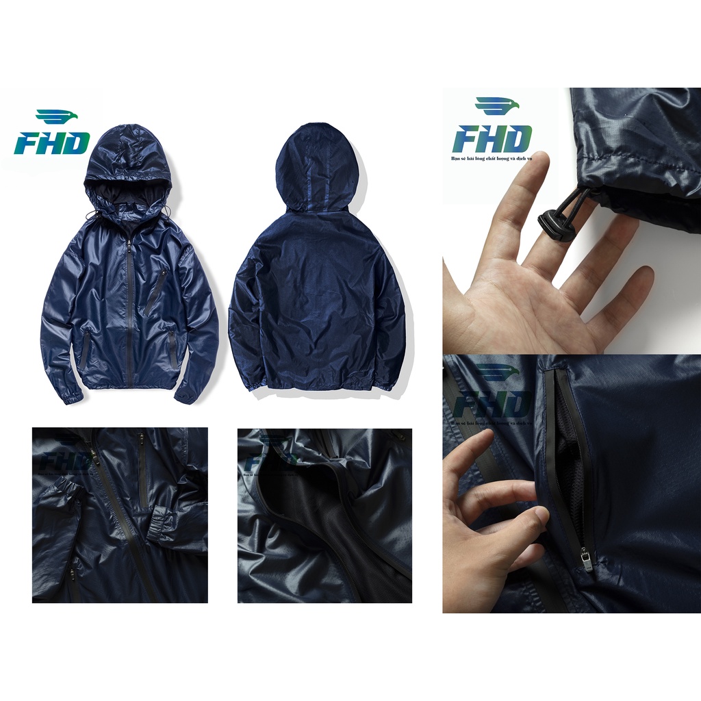 Xả Hàng Áo khoác dù unisex nhẹ chất vải dù hàng đẹp giá tốt đủ màu FHDA007