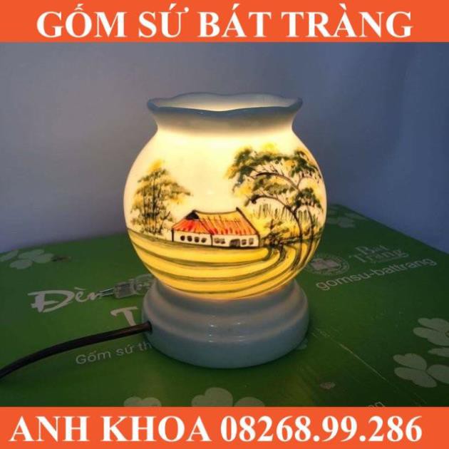 Đèn xông tinh dầu - Gốm sứ Bát Tràng Anh Khoa