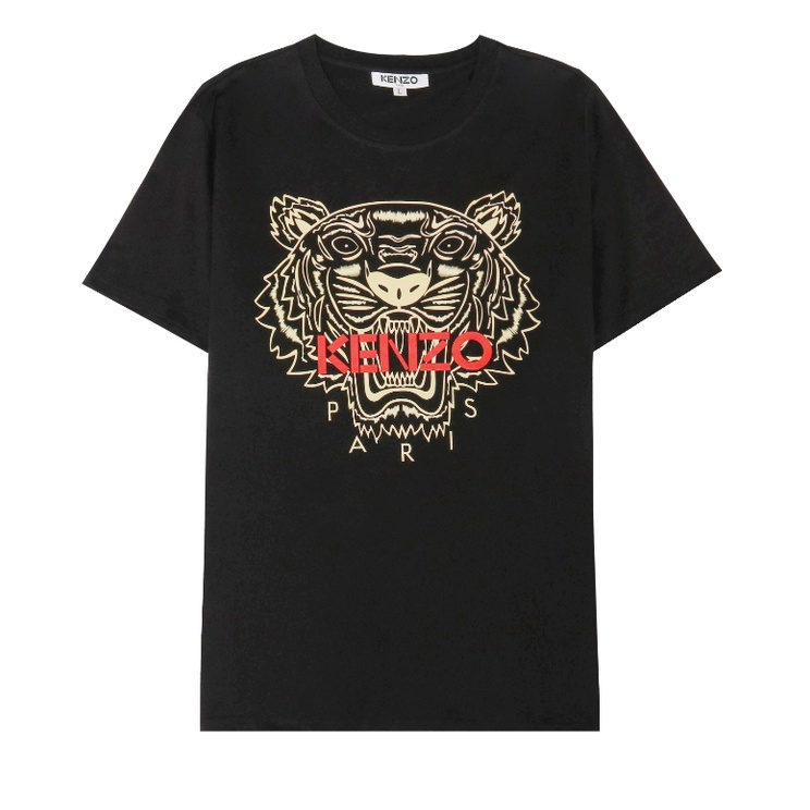 Kenzo Áo Thun cotton Ngắn Tay In Họa Tiết Thời Trang Cá Tính Cho Nam Nữ