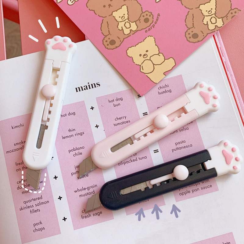 Dao rọc giấy chân mèo cute mini ,dao rọc giấy hình móng vuốt mèo dễ thương dụng cụ cắt giấy 88313 Shop Siêu Rẻ 88