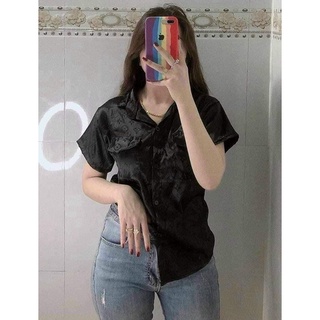 Áo sơ mi lụa LV mềm mịn