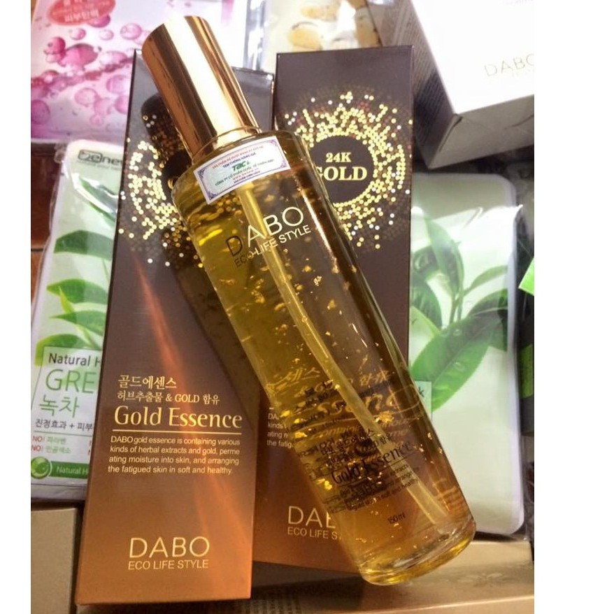 Tinh chất serum căng mịn da từ vàng 24k Dabo Gold Essence Hàn quốc 180ml/Hộp