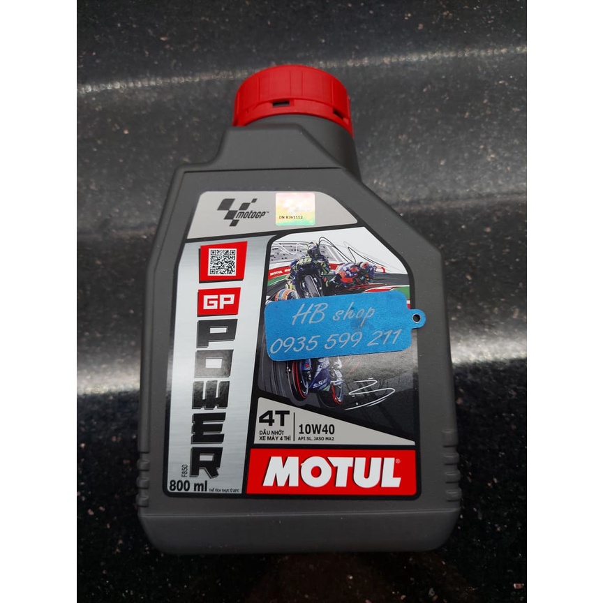 NHỚT MOTUL GP POWER 4T 10W40 XE SỐ 1 LÍT VÀ 800ML  MA2