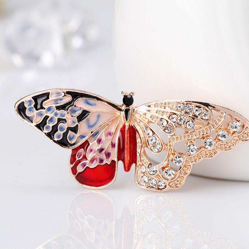 Trâm Cài Áo Hình Bươm Bướm Tráng Men Thời Trang Dành Cho Nữ