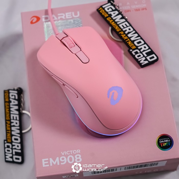 Chuột màu hồng DAREU EM908 QUEEN Led RGB chuyên Game chính hãng có dây - NTT Store