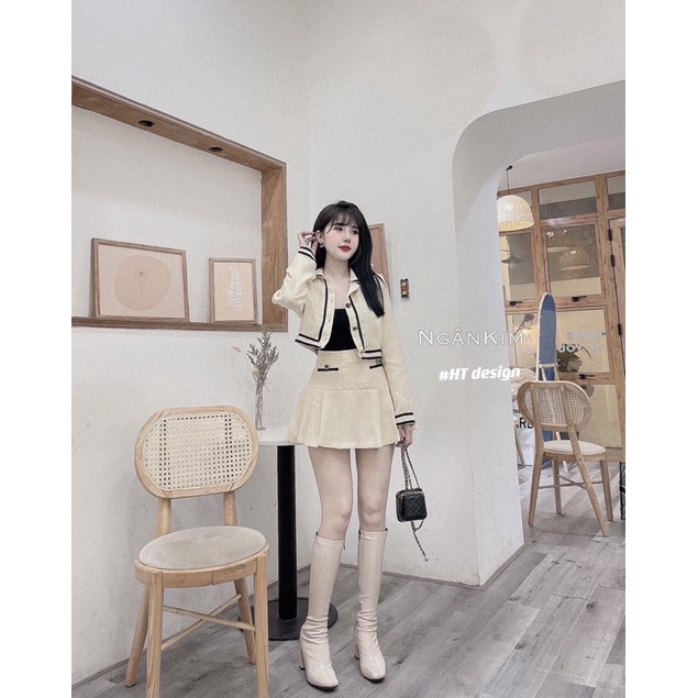 SET DẠ XƯỚC VIỀN ĐEN TÚI HỘP
